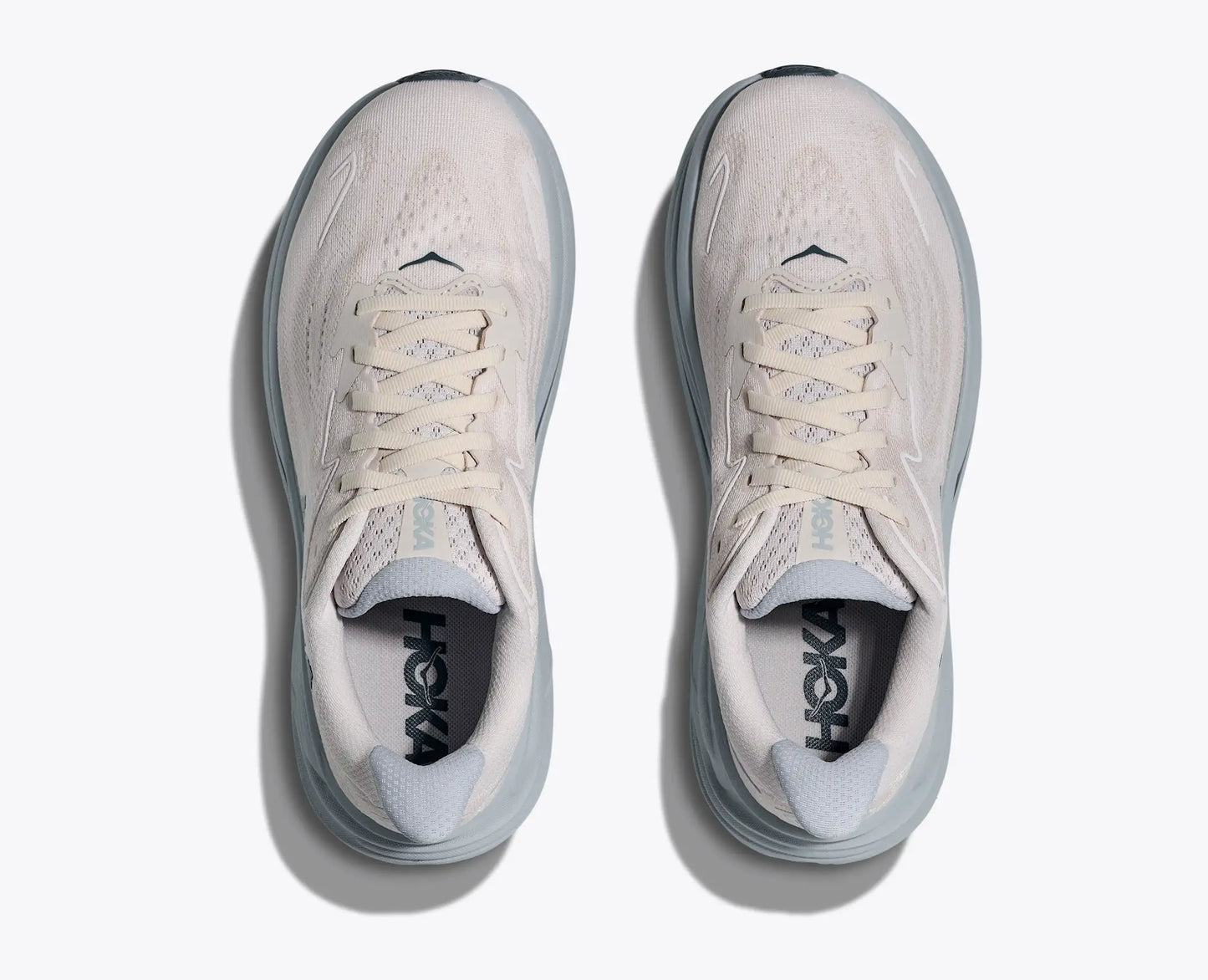 HOKA ONE ONE CLIFTON 10 - IVORY & BLUE