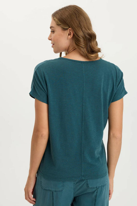 *SALE* XCVI ULYSSES TOP - TEAL BLUE