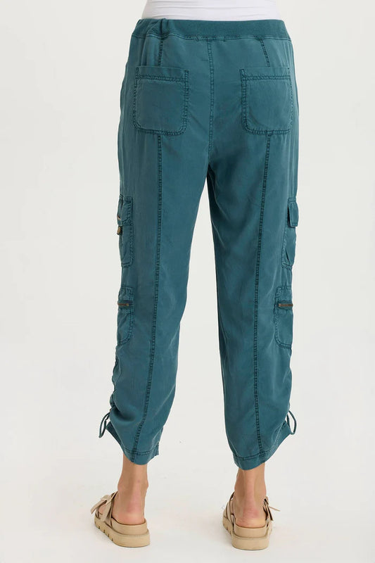 *SALE* XCVI SELMY CROPPPED CARGO - TEAL BLUE