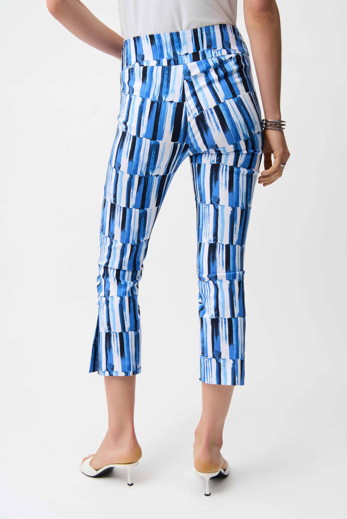 JOSEPH RIBKOFF MILLENNIUM ABSTRACT PANT - BLUE MULTI