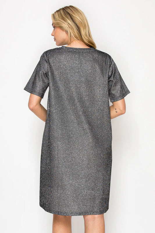 *SALE* JOH KEILY DRESS - METALLIC