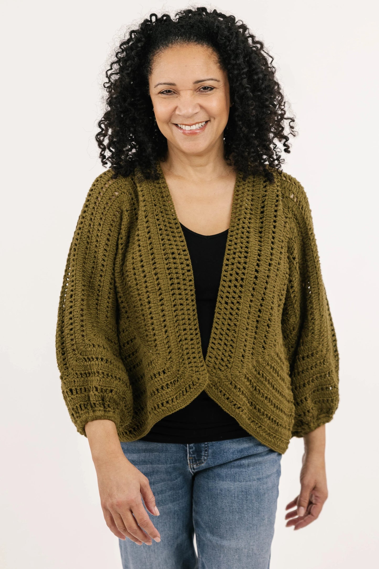 SHANNON PASSERO CAMBRIA CARDIGAN - OLIVE GREEN