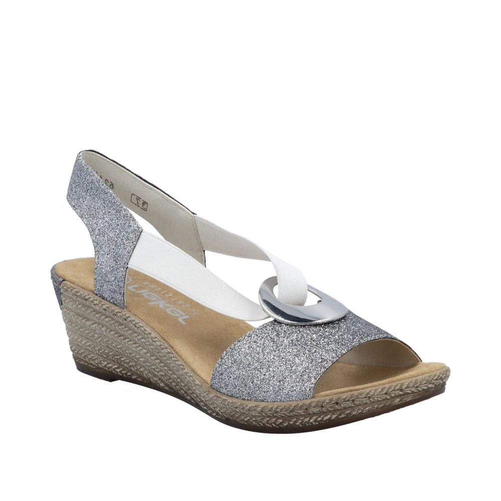 RIEKER FANNI SANDAL - SILVER - 624H692