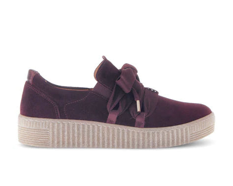 GABOR RIBBON SNEAKERS - MERLOT