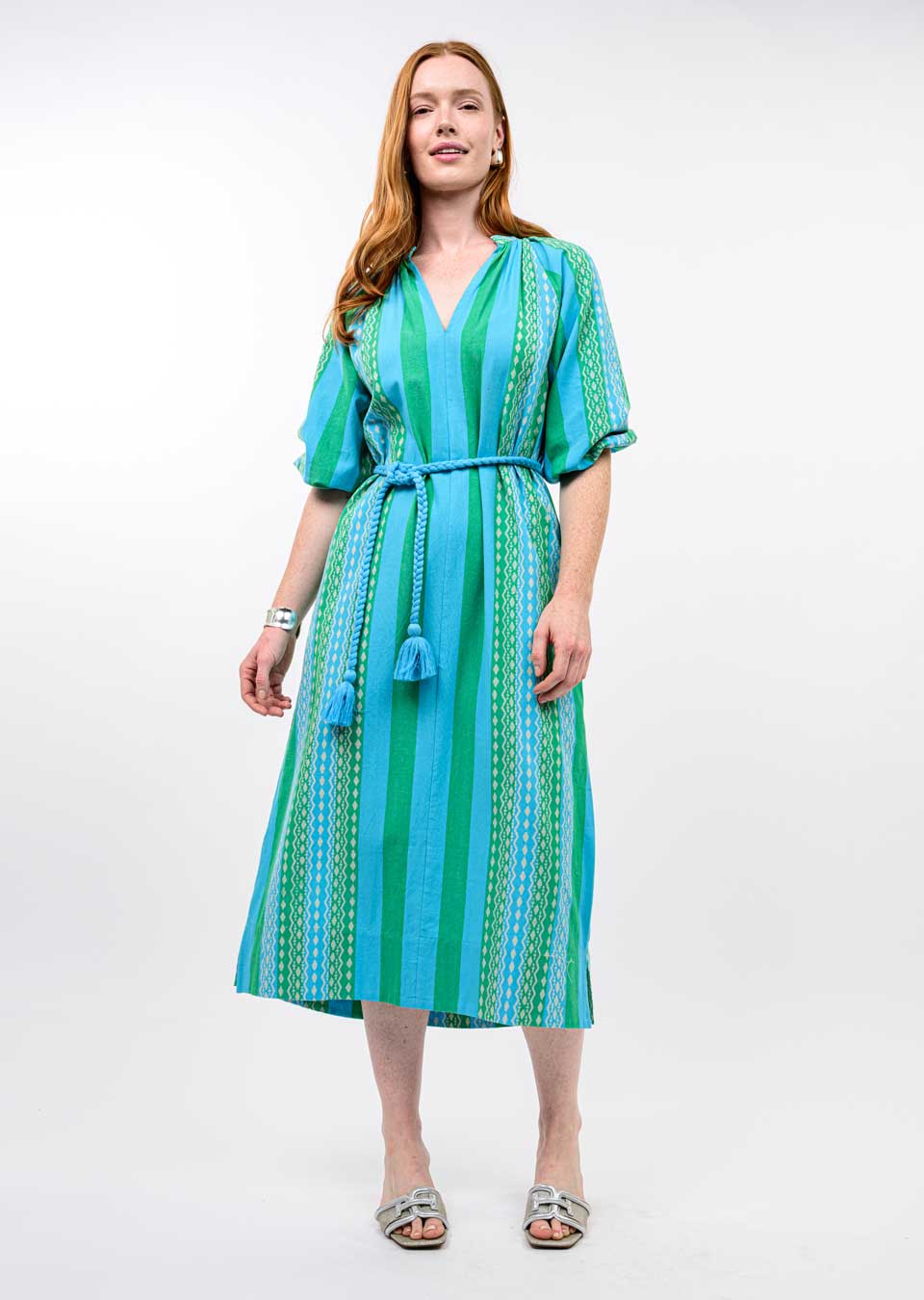 UNCLE FRANK PATIO DRESS - BLUE