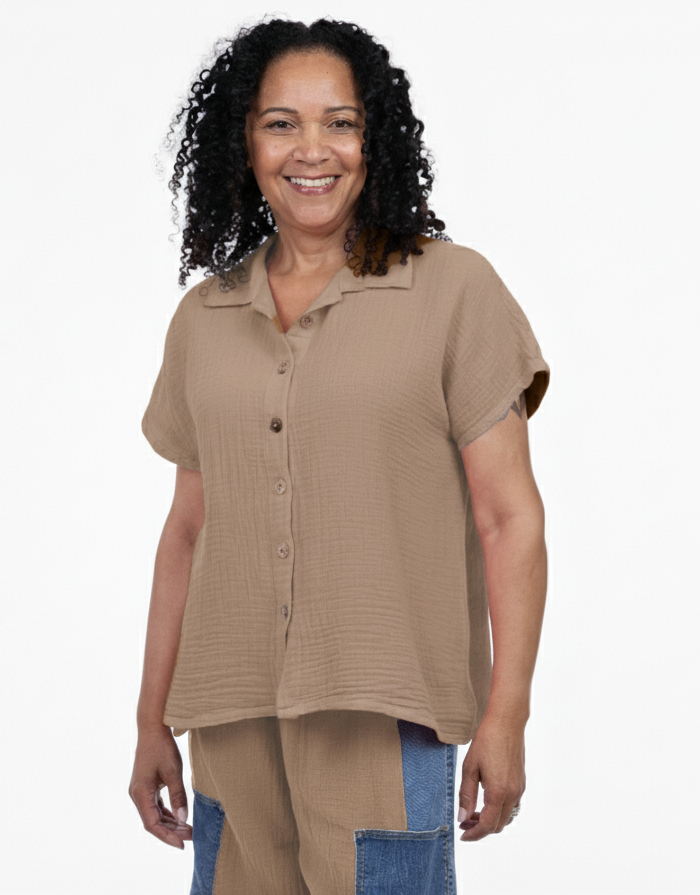 SHANNON PASSERO BOBBIE TOP - WALNUT
