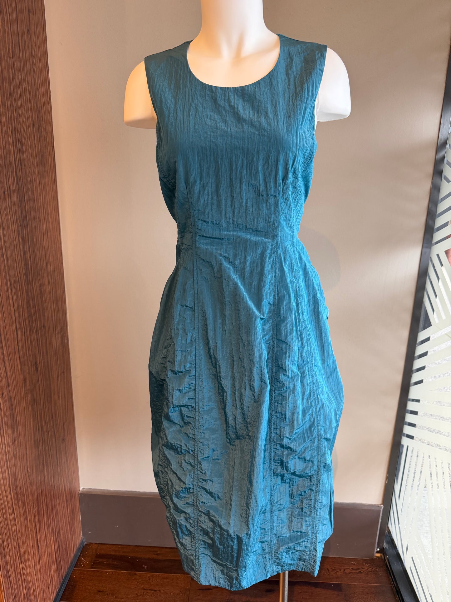 FOIL PREMIER DRESS - TEAL