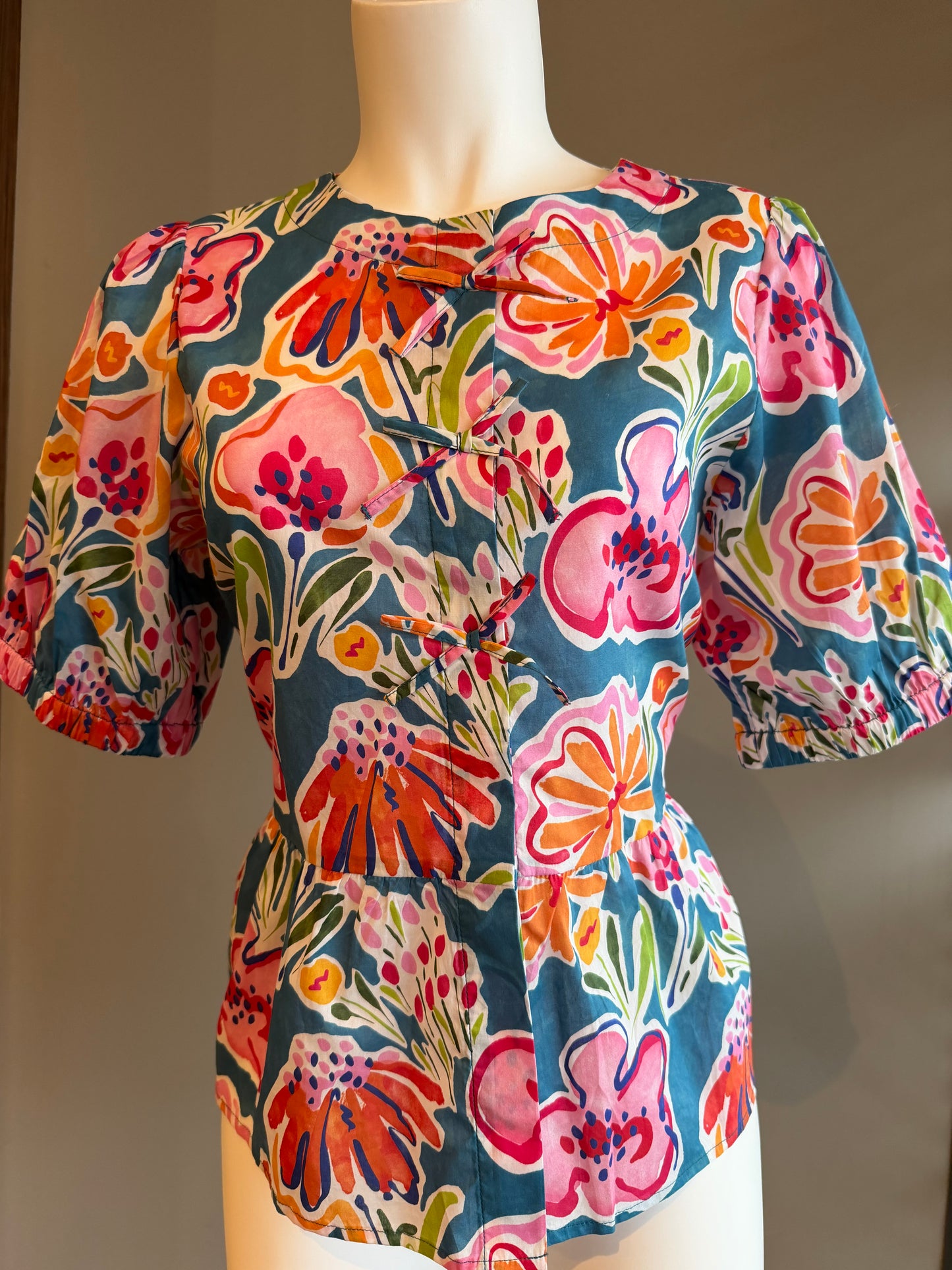 FOIL MY TIE TOP - MULTI