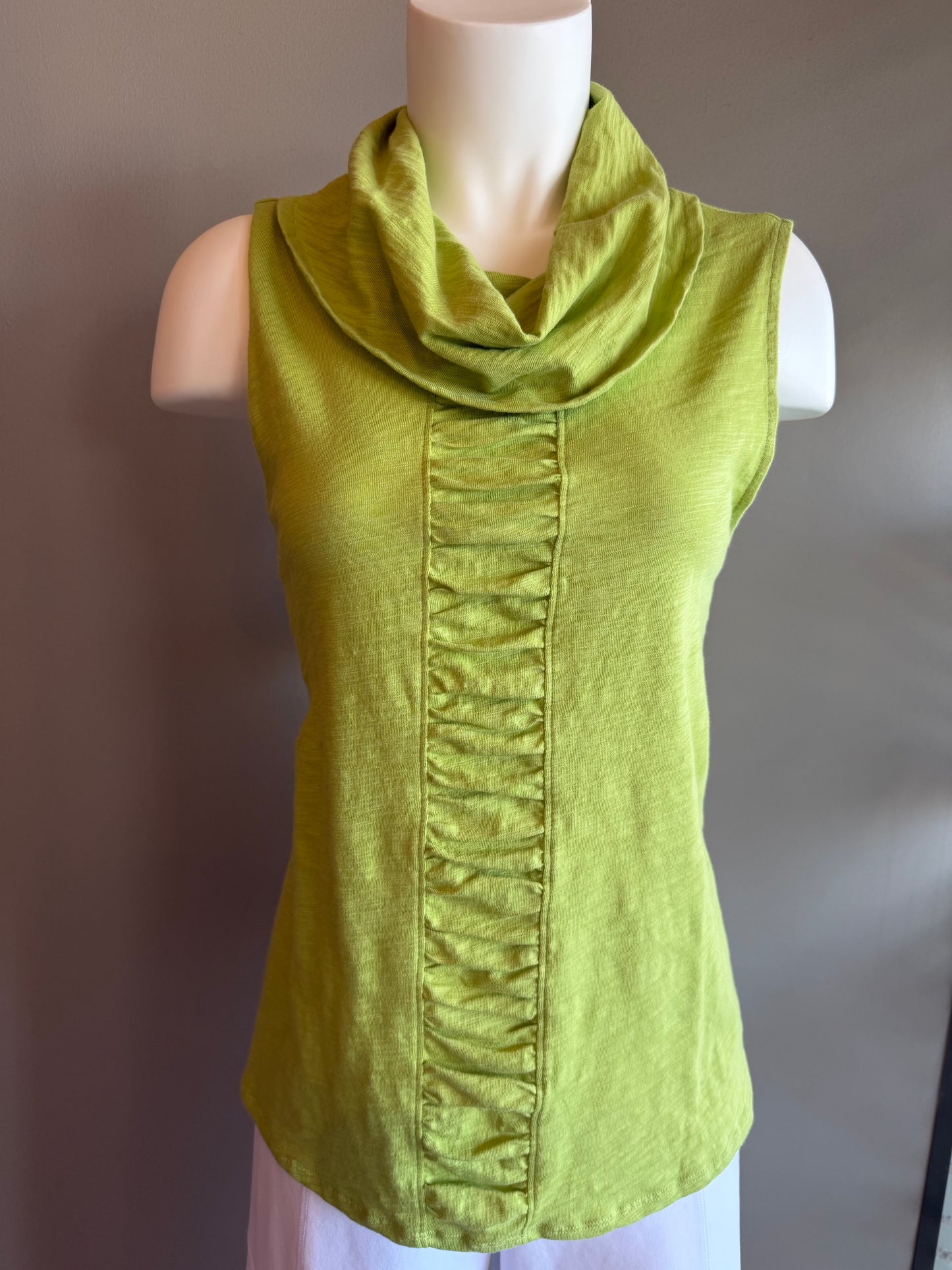 HABITAT RUCHED TUNIC - GREEN