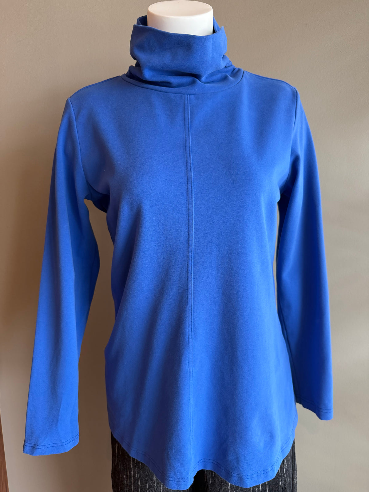 KLEEN LONG SLEEVE TURTLE NECK TOP - ROYAL