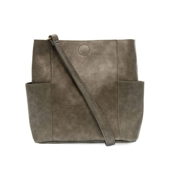 JOY ACCESSORIES KAYLEIGH BUCKET BAG - PEWTER