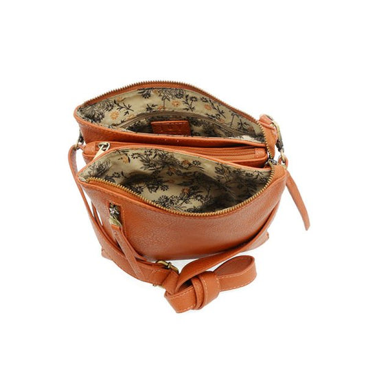 JOY ACCESSORIES DAWN MULTIPOCKET CROSSBODY PURSE - ORANGE- L825439