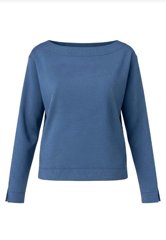 LIVERPOOL LONG SLEEVE BOAT NECK TOP