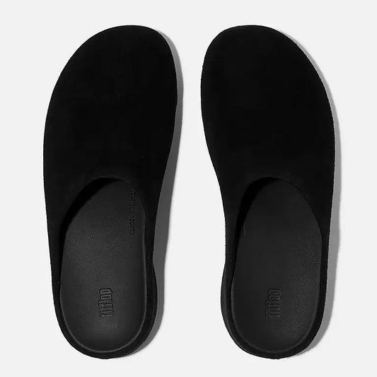 FITFLOP SHUV SUEDE CLOG - BLACK