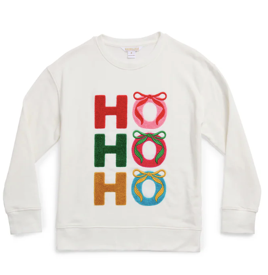 *SALE* SHIRALEAH HO HO HO BOWS - IVORY MULTI