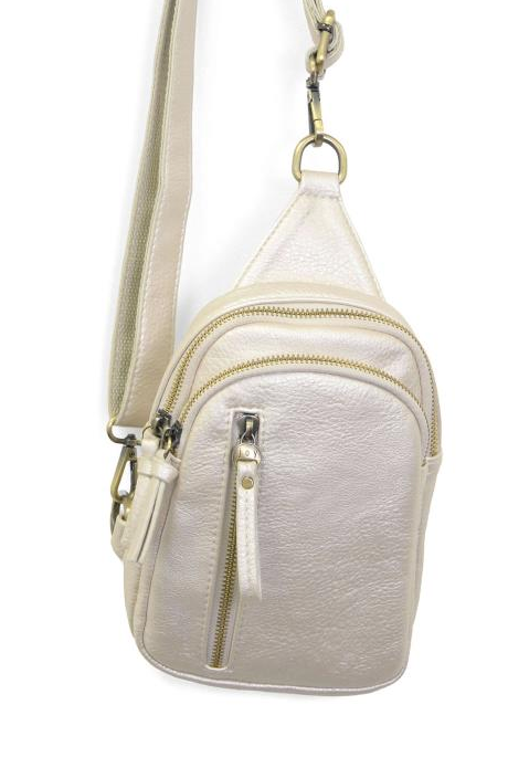 JOY SUSAN SKYLER SLING - PEARL WHITE METALLIC