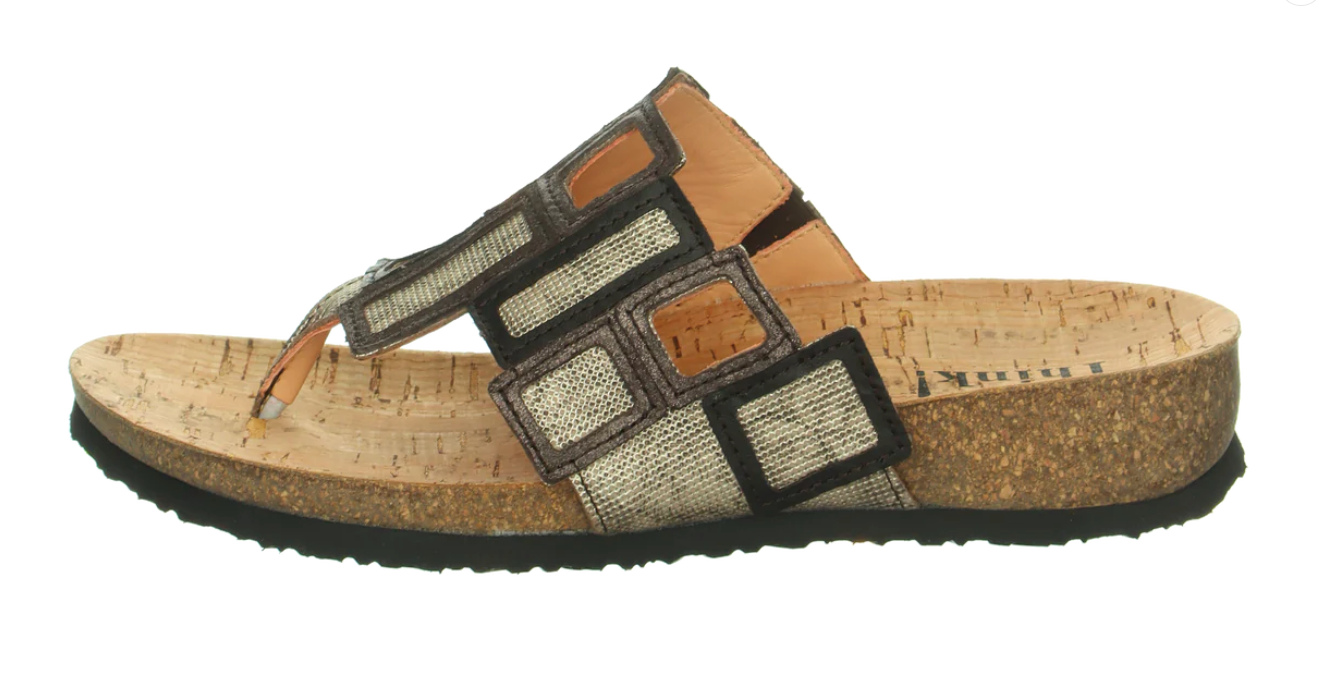 THINK! JULIA THONG - TAUPE MULTI