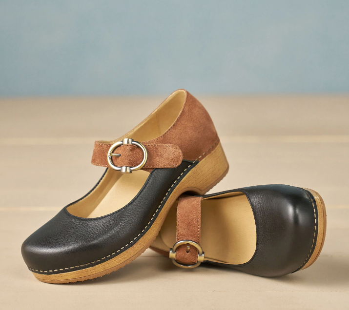 DANSKO BONNY MARY JANE - BLACK AND LUGGAGE