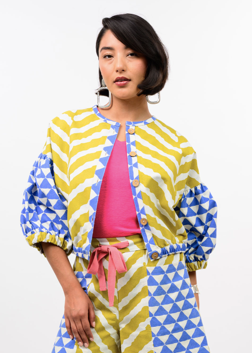 IVY JANE 2 SIDED JACKET - MULTI