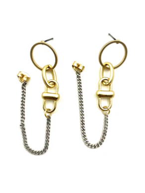 LJ SONDER BOND EARRING MIXED METALS