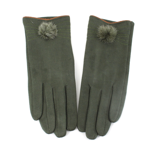 PRETTY PERSUASIONS VHELENA GLOVES - OLIVE GREEN