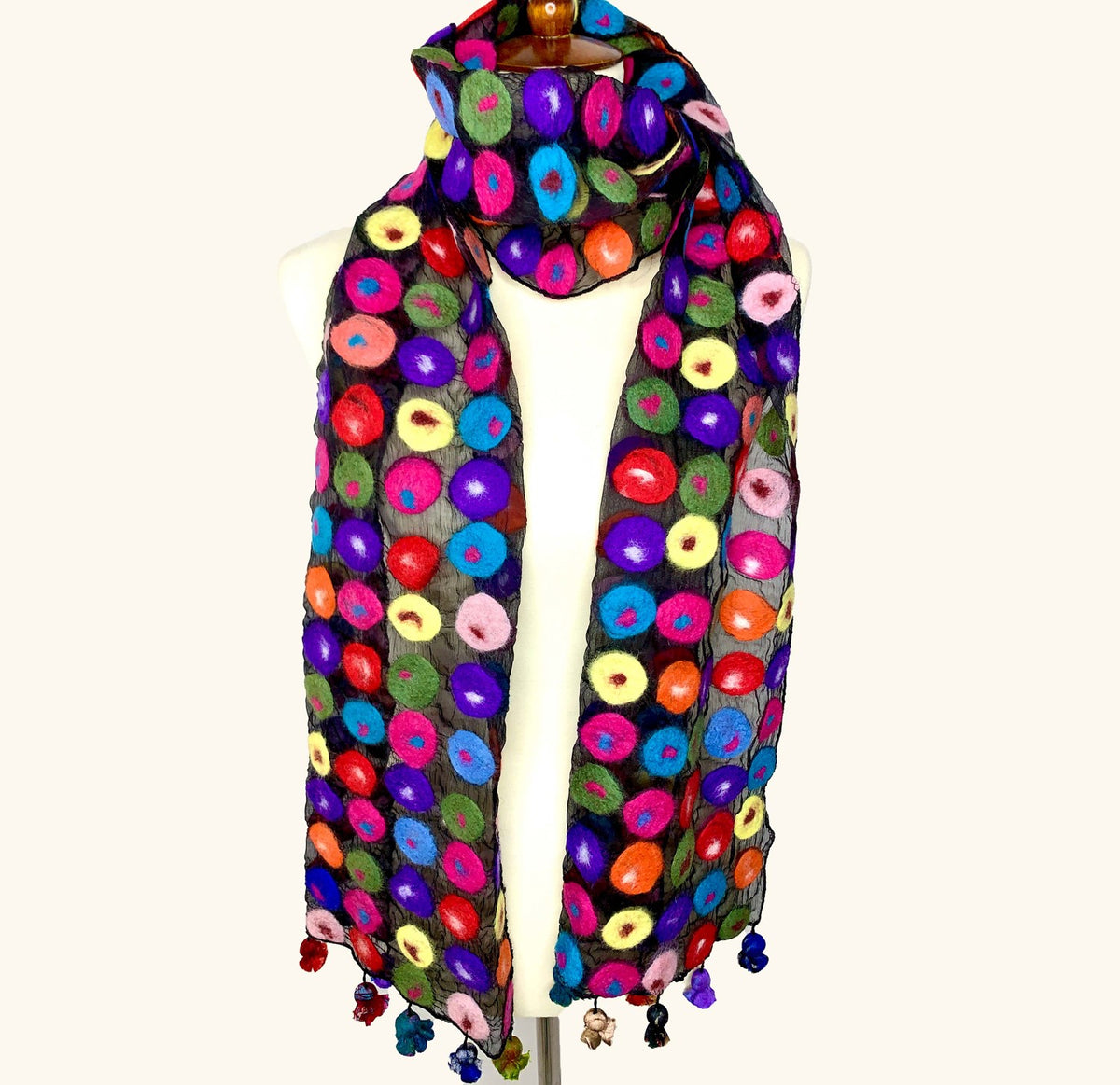 POMEGRANATE MOON SCARF - POLKA DOT