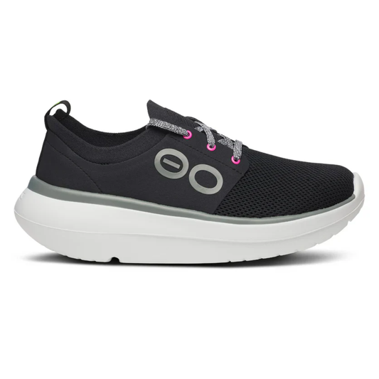 OOFOS OOMY STRIDE - BLACK & WHITE