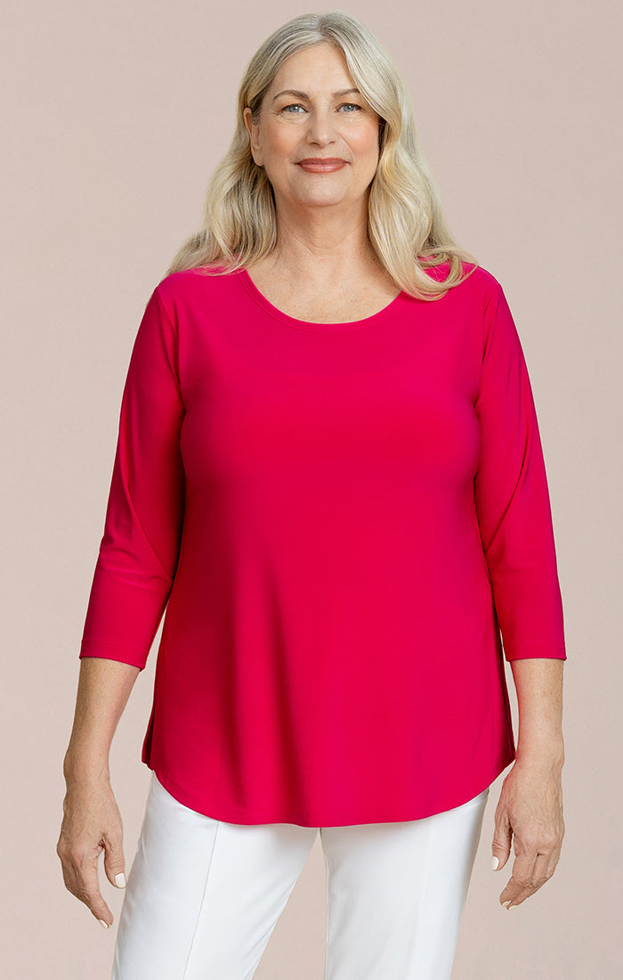 SYMPLI GO TO CLASSIC TEE - HOT PINK