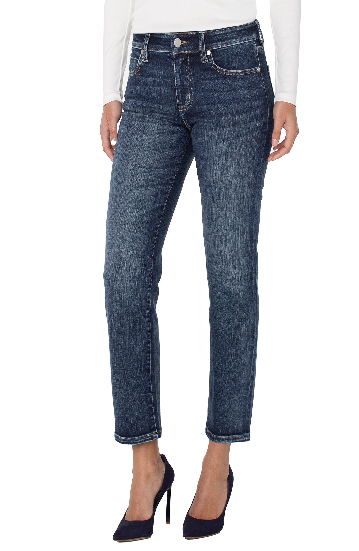 LIVERPOOL LIV NON-SKINNY JEAN - DENIM