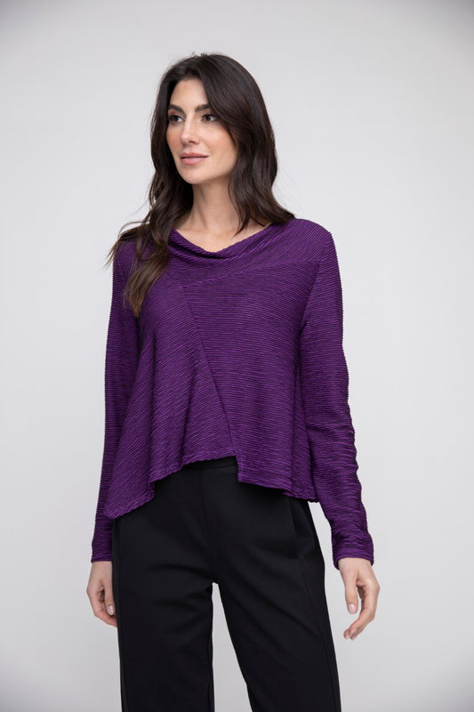 *SALE* LIV BY HABITAT DROP NECK TOPPER - PURPLE - 160806AME