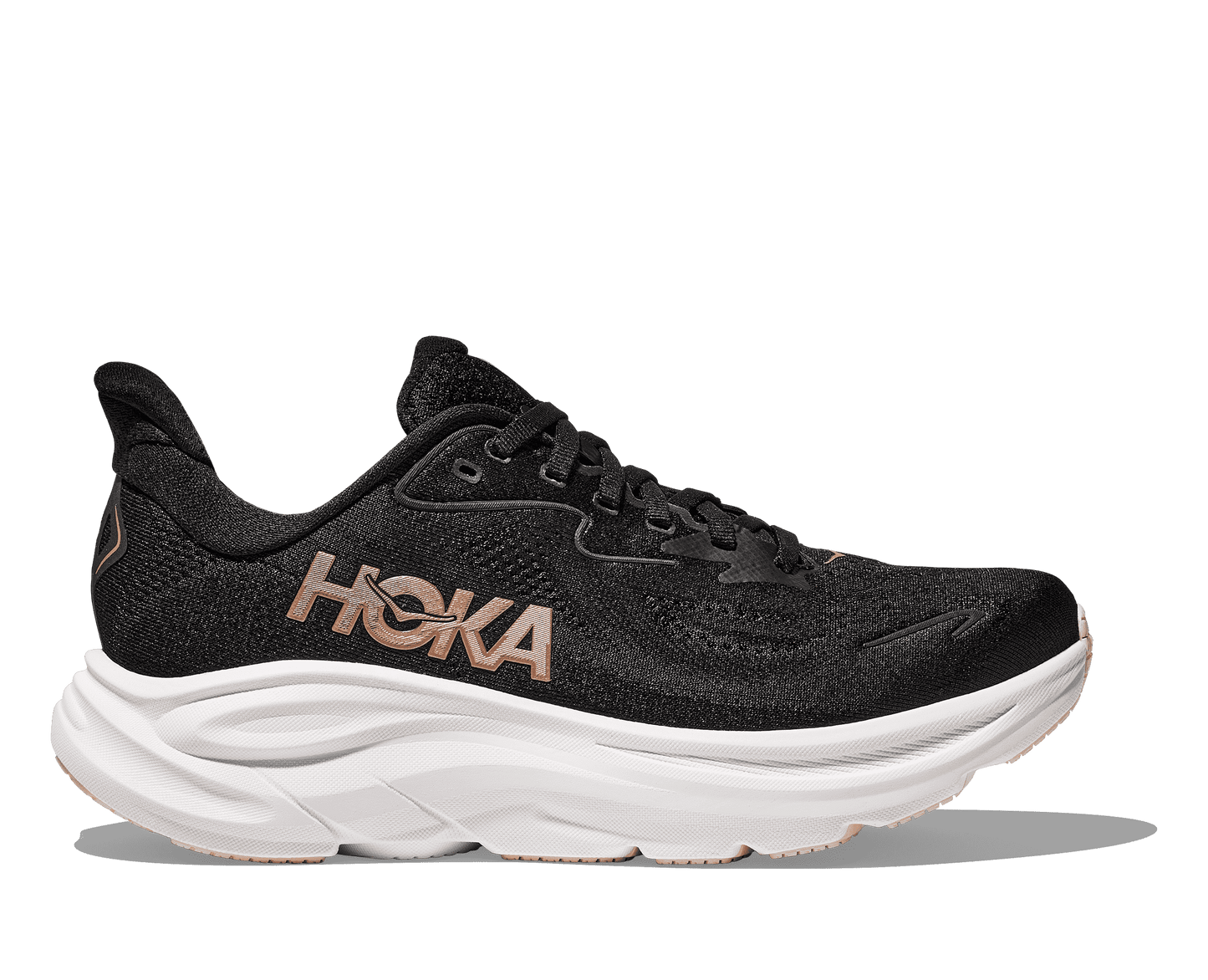 HOKA ONE ONE CLIFTON 10 - BLACK & ROSE GOLD