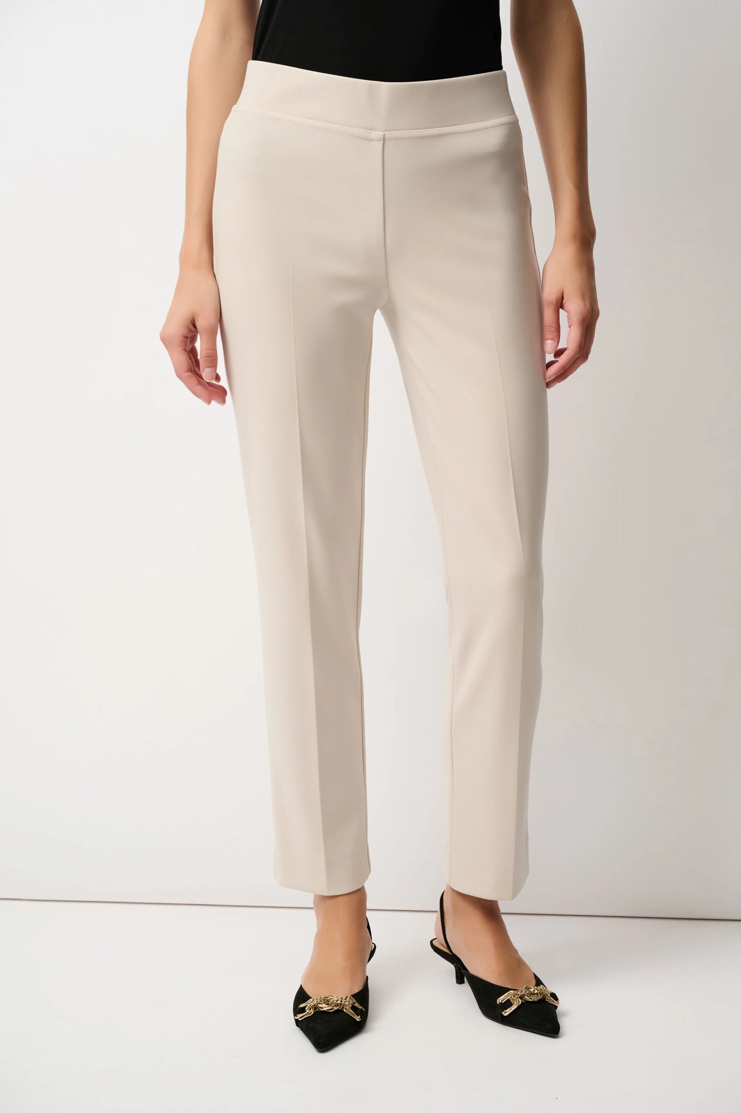 JOSEPH RIBKOFF CLASSIC STRAIGHT PANT - TAN