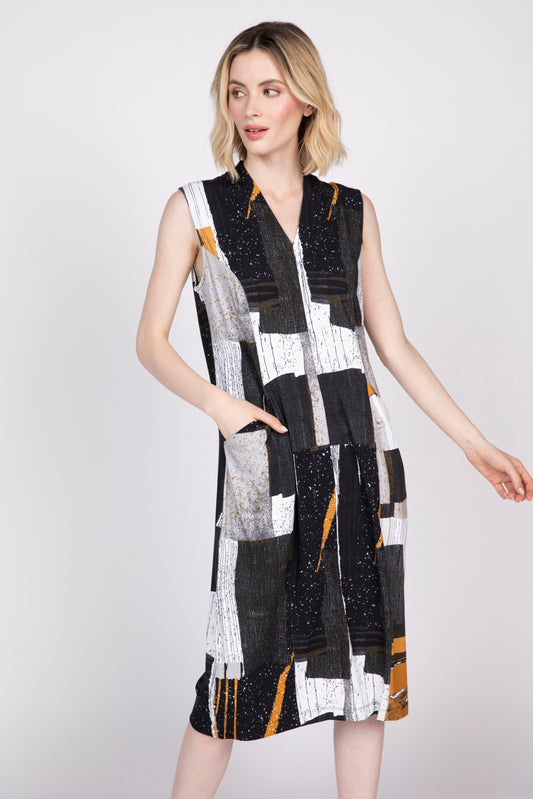 OLIVIA BY HABITAT SLEEVELESS DRESS - MULTI