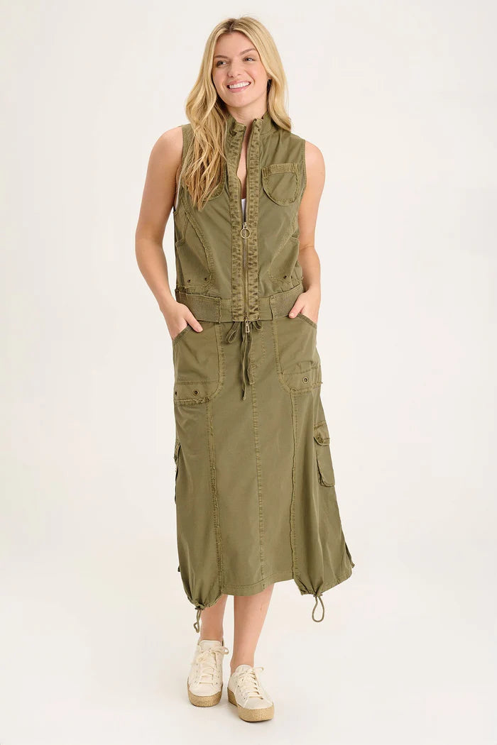 XCVI GRINDELLE VEST - OLIVE GREEN