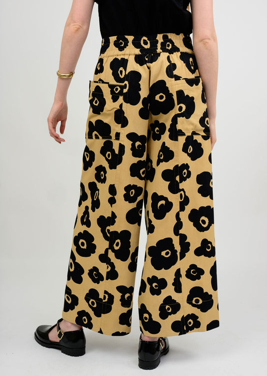 IVY JANE SLOUCH POCKET PANTS - KHAKI MULTI