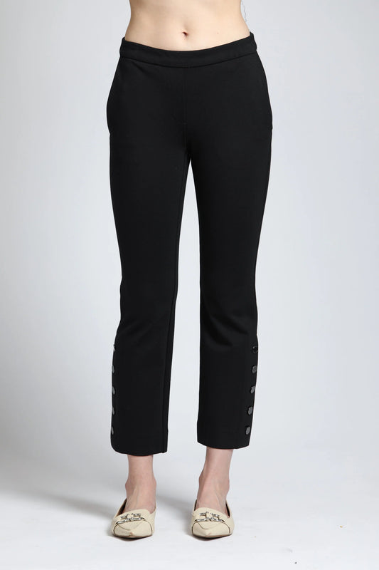 *SALE* AP NY PULLOVER CROPPED FLARE PANT - BLACK - E116A