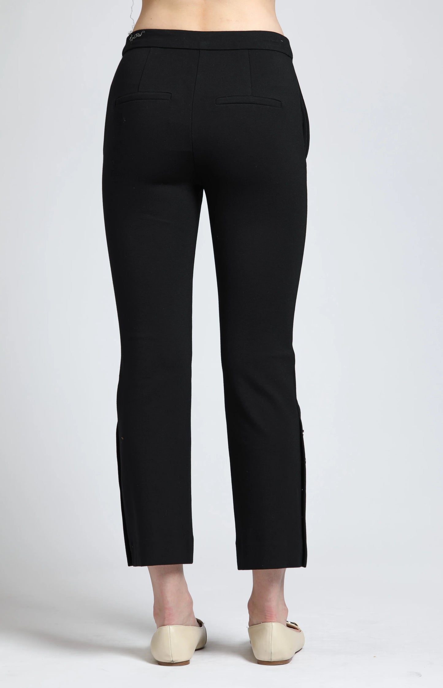 *SALE* AP NY PULLOVER CROPPED FLARE PANT - BLACK - E116A