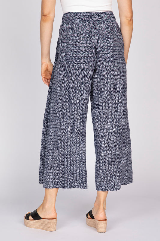 OLIVIA BY HABITAT GEMMA FLOOD PANT - NAVY