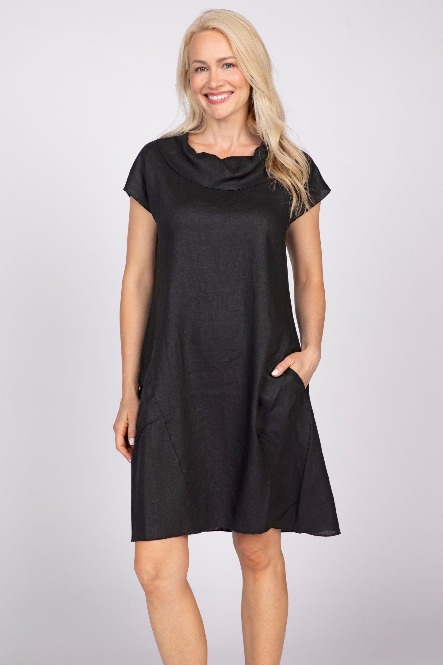 OLIVIA BY HABITAT IMPRESS DRESS - BLACK