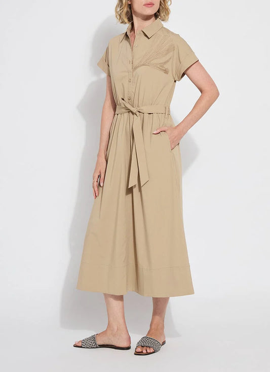 *SALE* LYSSE THALASSA MIDI DRESS - SAND
