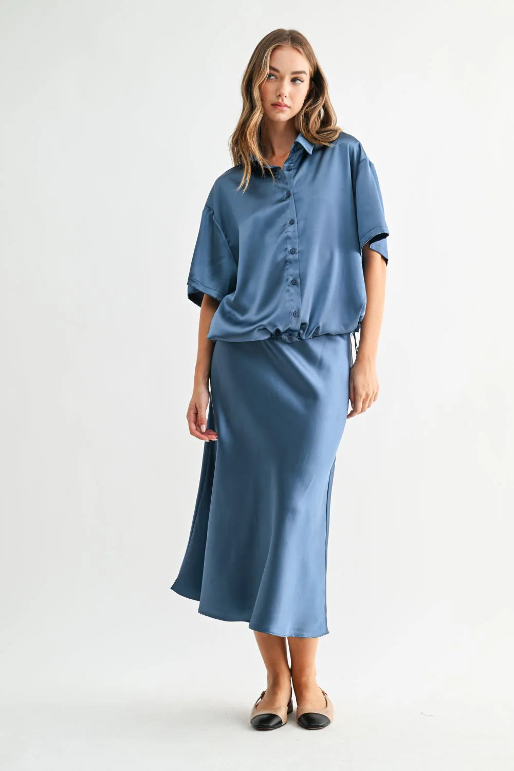 JOH JANINE TOP - MIDNIGHT BLUE