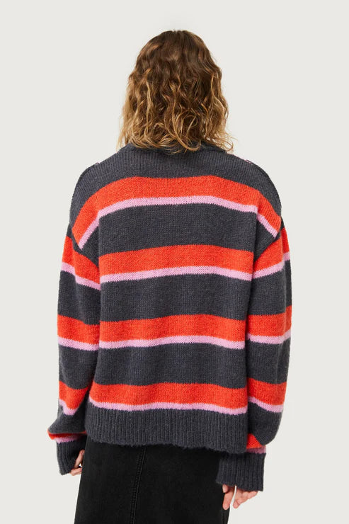 *SALE* COMPANIA FANTASTICA STRIPED SWEATER - MULTI - 10240GRYORG