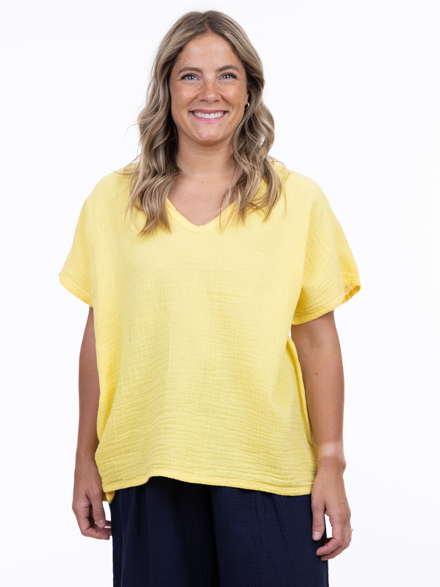 SHANNON PASSERO CONNIE TOP - CANARY YELLOW