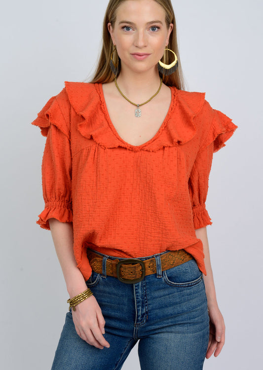 *SALE* IVY JANE TOP - ORANGE - 621529