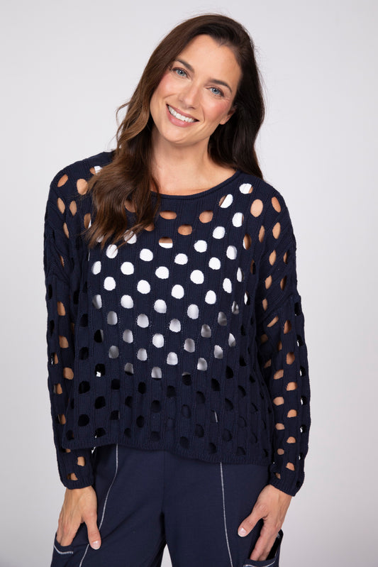 SALE - OLIVIA BY HABITAT CHIC TOPPER - NAVY