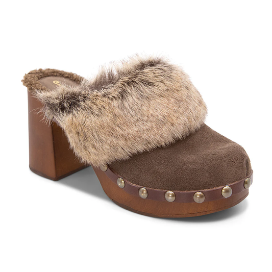 CHOCOLAT BLU FADIA CLOG - DARK BROWN