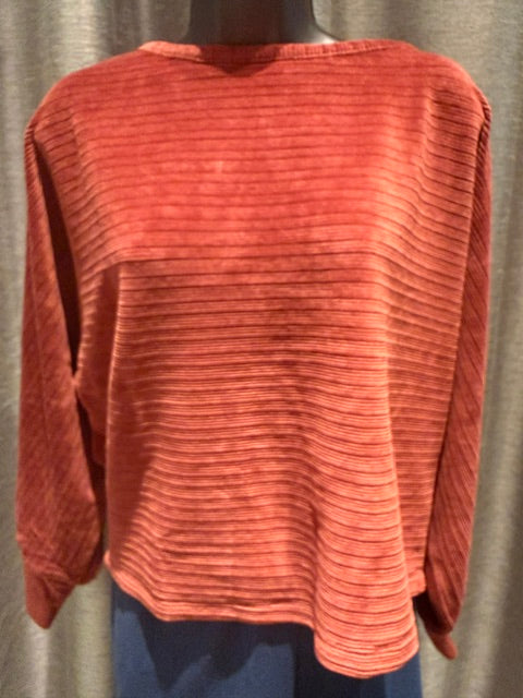 DYLAN ANDIE TOP - RUST RED