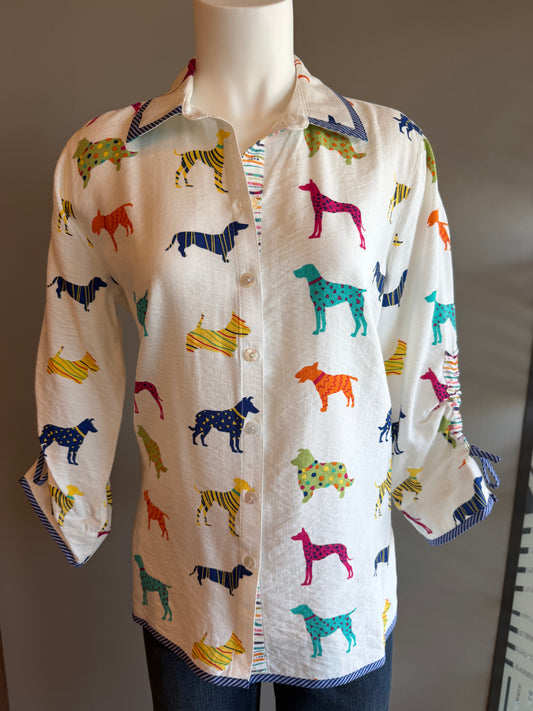 JOHN MARK MULTI DOG BLOUSE