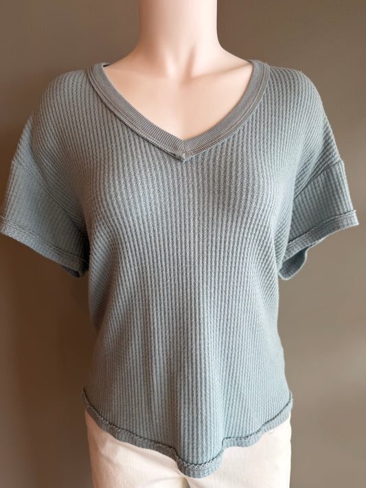 SALE HELLO NITE TOP - LIGHT BLUE