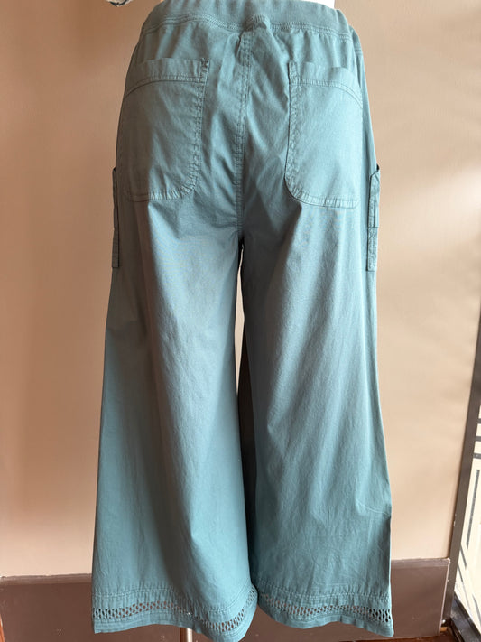 SALE XCVI ROEL CROP PANT - TEAL BLUE